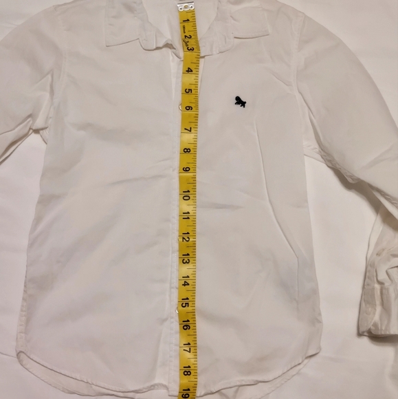 H&M Boys White Casual Cotton Button Down Shirt  Size 6-7 - Picture 4 of 5